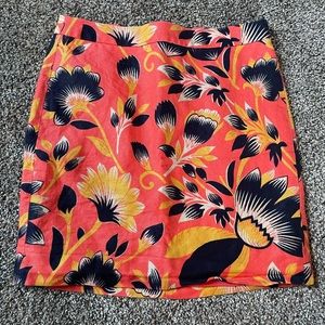 J. Crew Floral Mini Skirt